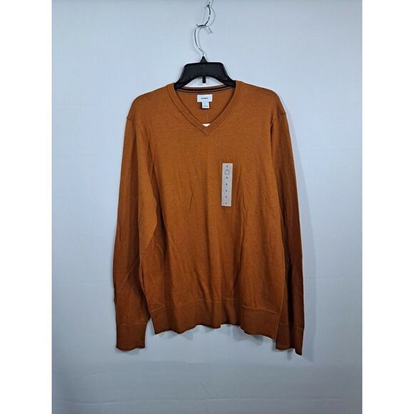 Mens V Neck Pullover Sweater NWT.   Size Large,  Long Sleeves. - Picture 1 of 8